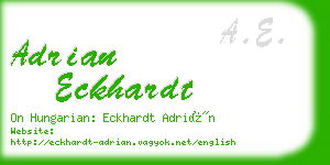 adrian eckhardt business card